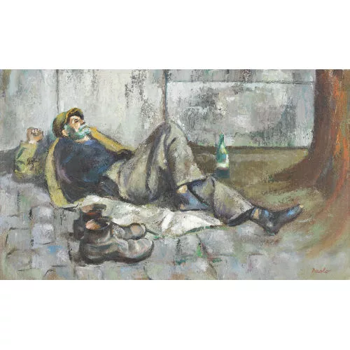 Paul Jakob Müller — "Clochard an der Seine".