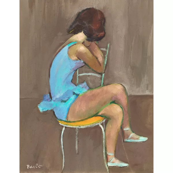 Paul Jakob Müller — Sitzende Balletttänzerin.