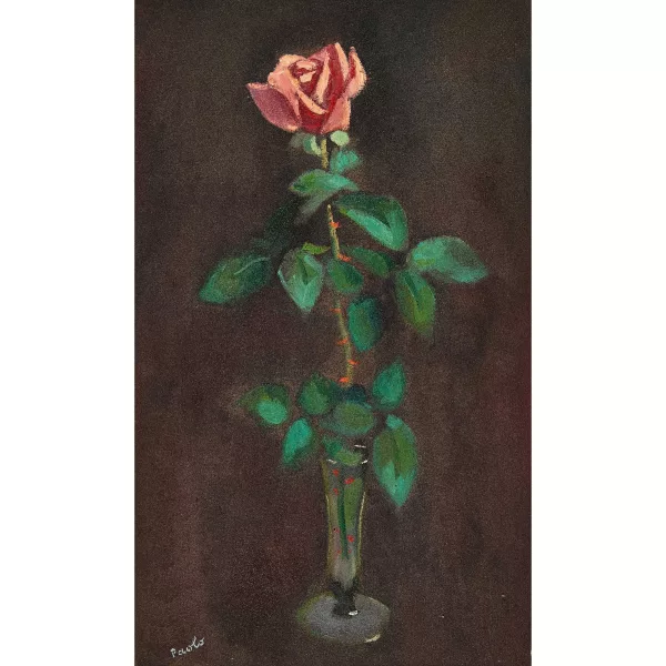 Paul Jakob Müller — Rose im Glas.