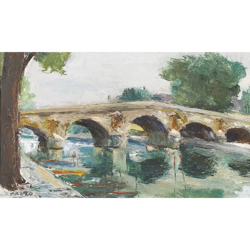 Paul Jakob Müller — Der Pont Royal in Paris.