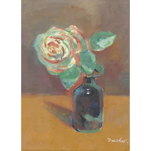 Paul Jakob Müller — Rose in einem Glas.
