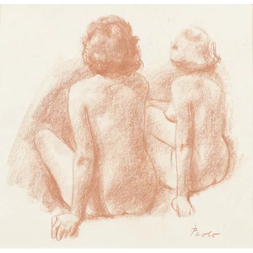 Paul Jakob Müller — Zwei entblösste Frauen.