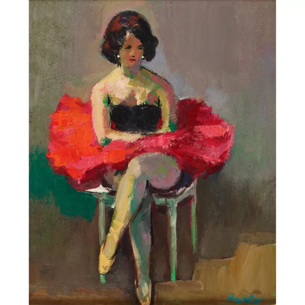 Paul Jakob Müller — Sitzende Balletttänzerin.