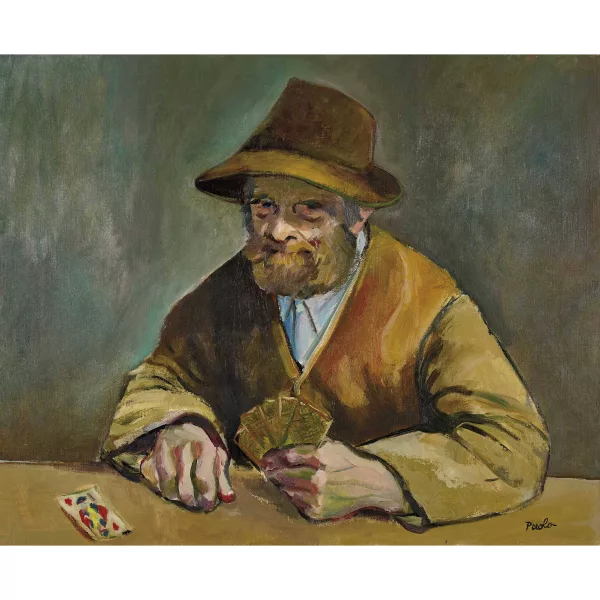Paul Jakob Müller — Der Kartenspieler.