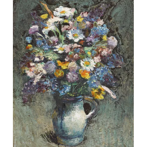 Paul Jakob Müller — Feldblumen in einer Vase.