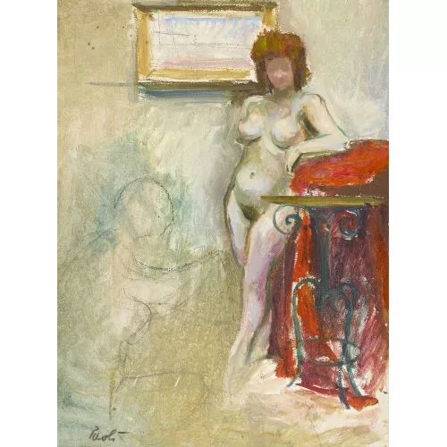 Paul Jakob Müller — Stehender weiblicher Akt.