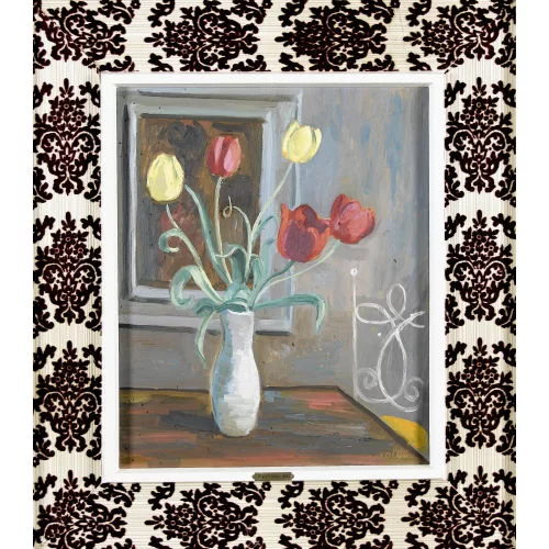 Paul Jakob Müller — Stillleben mit Tulpen.