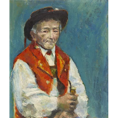 Paul Jakob Müller — Appenzeller Bauer mit Pfeife.