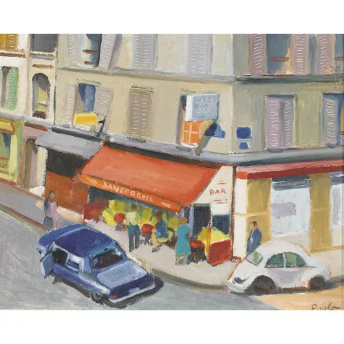 Paul Jakob Müller — "Pariser Bistro (Rue Champs de Mars)".