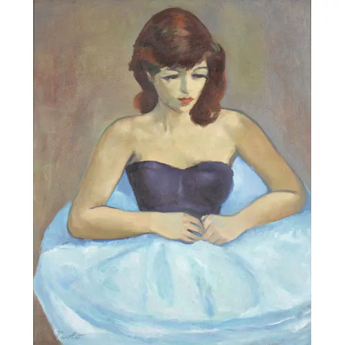 Paul Jakob Müller — Balletttänzerin in blauem Tutu.