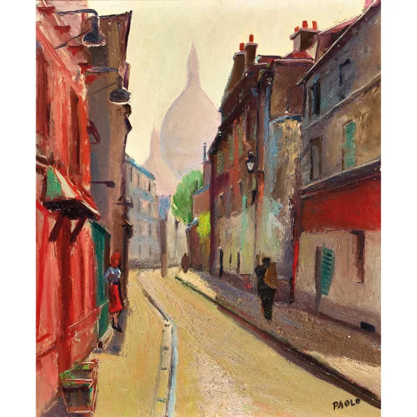 Paul Jakob Müller — "Rue St. Rustique à Paris".