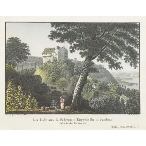 Paul Julius Arter — "Les Châteaux de Salenstein Eugenshöhe et Sandeck au bord du lac de Constance".