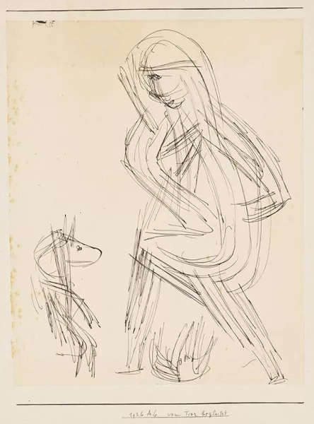 Paul Klee — vom Tier begleitet