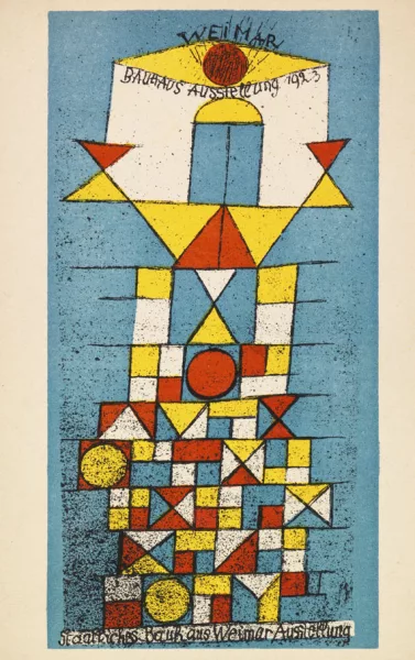 Paul Klee — Postkarte Bauhaus-Ausstellung 1923