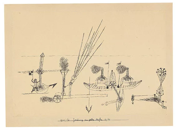 Paul Klee — Zeichnung zum gelben Hafen