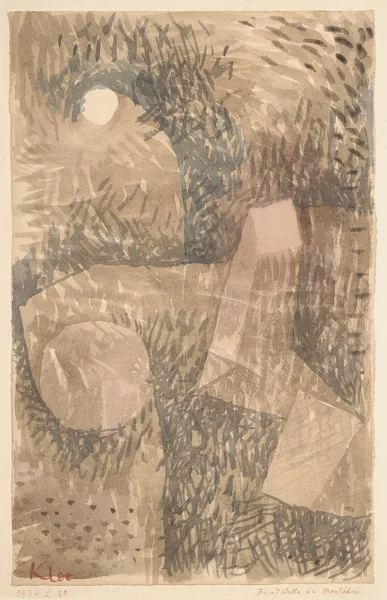 Paul Klee — Fundstelle bei Mondschein, 1934