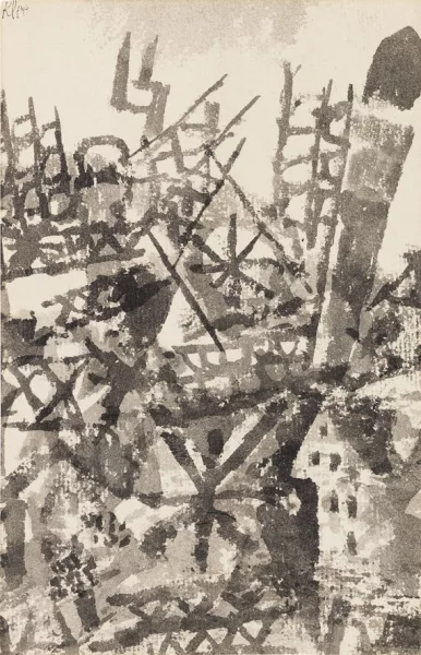 Paul Klee — Der Krieg schreitet über eine Ortschaft