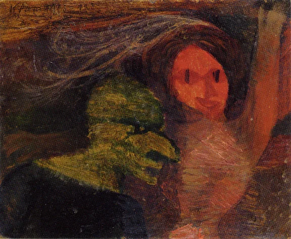 Paul Klee — Alt und Jung (Grün und Rot), 1913