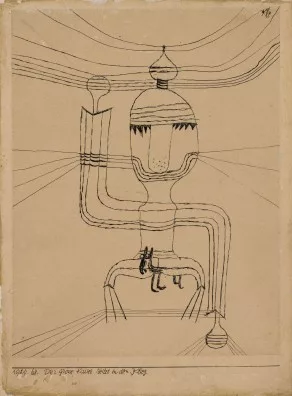 Paul Klee — Der grosse Kaiser reitet in den Krieg, 1920