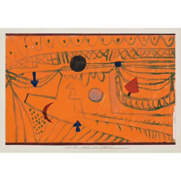 Paul Klee — Spiel auf Saturnrot — Galerie Kornfeld
