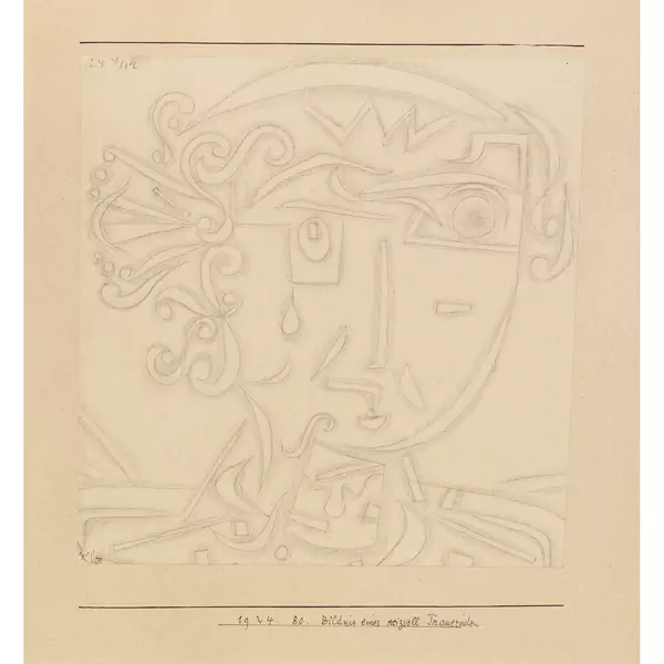 Paul Klee — Bildnis einer reizvoll Trauernden — Galerie Kornfeld