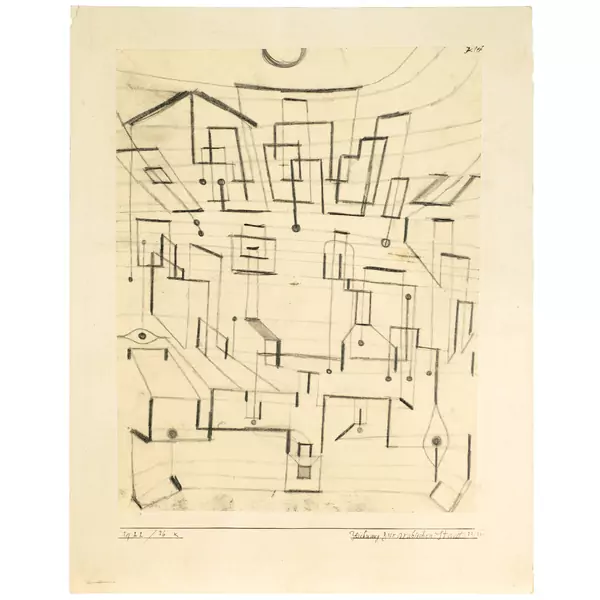 Paul Klee — Zeichnung zur arabischen Stadt (22/29) — Galerie Kornfeld
