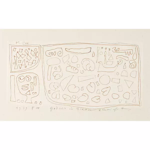 Paul Klee — Gedicht in Bilderschrift — Galerie Kornfeld
