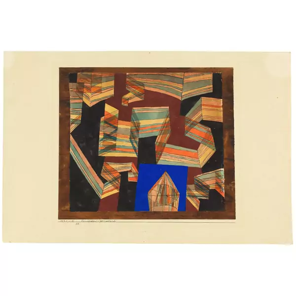 Paul Klee — Transparent-perspectivisch Transparent-perspectivisch (m. d. Pavillon) — Galerie Kornfeld