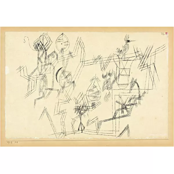 Paul Klee — Metaphysisches Blatt aus der Vogelwelt — Galerie Kornfeld