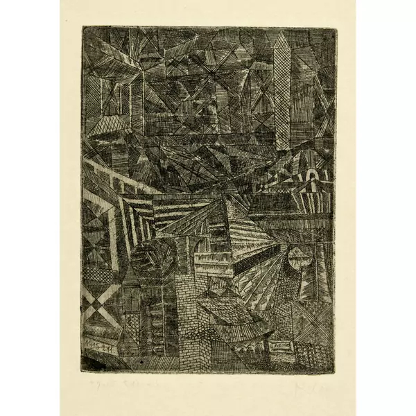 Paul Klee — Spiegelndes Fenster — Galerie Kornfeld