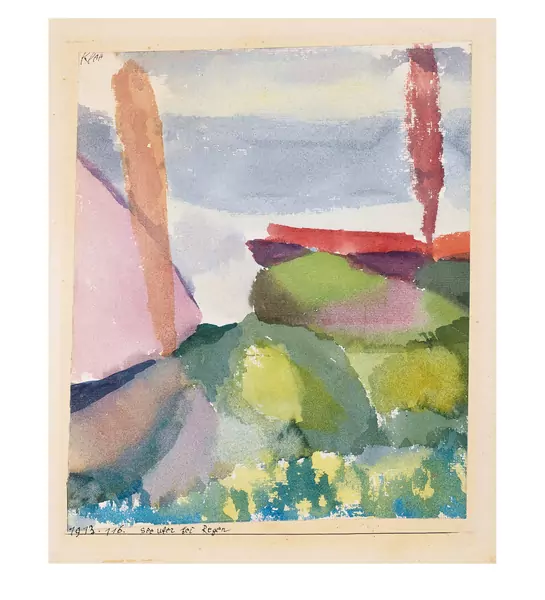 Paul Klee — Seeufer bei Regen — Galerie Kornfeld