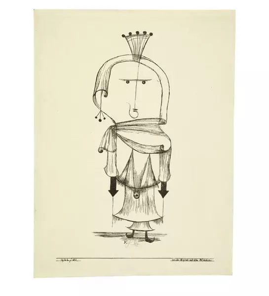 Paul Klee — Die Hexe mit dem Kamm — Galerie Kornfeld