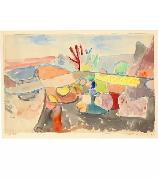 Paul Klee — Blumen auf dem Balkon Blumen auf d. Balcon (Studie n. d. Natur) — Galerie Kornfeld