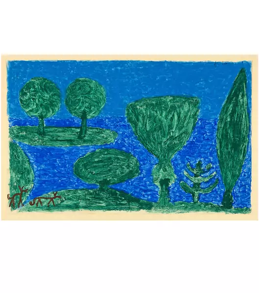 Paul Klee — Sechs Bäume am Wasser — Galerie Kornfeld
