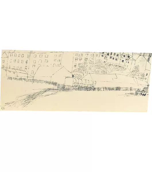 Paul Klee — Vorstadt bei Kastanienblüte — Galerie Kornfeld