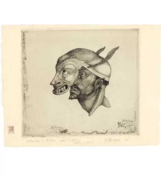 Paul Klee — Komiker - Inv. 4 I. Fassung "B" — Galerie Kornfeld