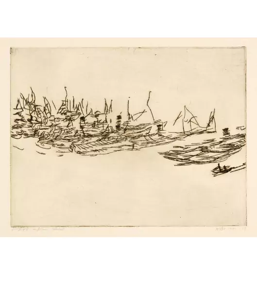 Paul Klee — Dampfschiffe im Hafen — Galerie Kornfeld