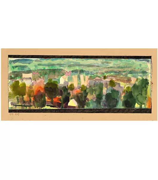 Paul Klee — Landschaft aus der Umgebung v. Fryburg — Galerie Kornfeld