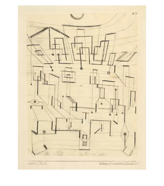 Paul Klee — Zeichnung zur arabischen Stadt (22/29) — Galerie Kornfeld