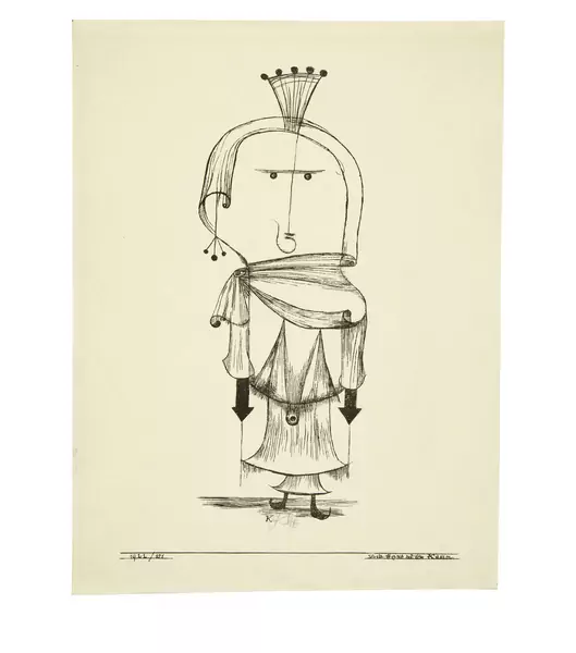 Paul Klee — Die Hexe mit dem Kamm — Galerie Kornfeld