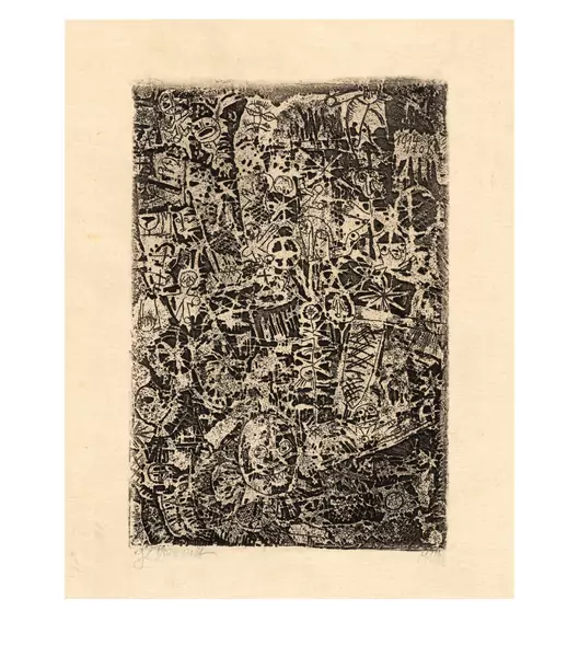 Paul Klee — Kleinwelt Blatt 3 aus dem Mappenwerk "Die Schaffenden" — Galerie Kornfeld