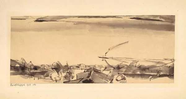 Paul Klee — Blick auf den Seespiegel – (von Oberhofen aus) — Galerie Kornfeld