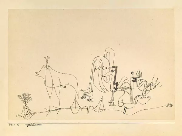 Paul Klee — Vogel-Drama — Galerie Kornfeld