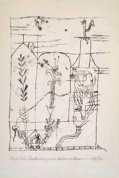 Paul Klee — Hoffmanneske Szene — Galerie Kornfeld