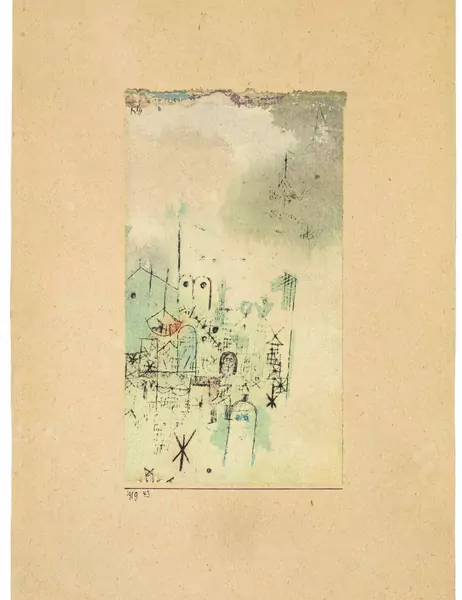 Paul Klee — Skizze einer heiligen Stadt — Galerie Kornfeld