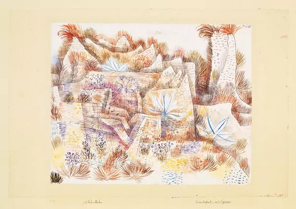 Paul Klee — Landschaft mit Agaven — Galerie Kornfeld
