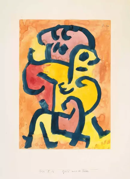 Paul Klee — Gelb muss es leiden – Gelb vergewaltigt — Galerie Kornfeld