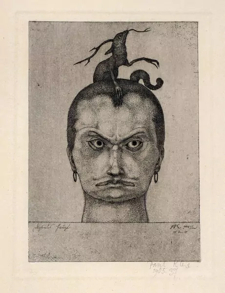 Paul Klee — Drohendes Haupt – Inv. 10 — Galerie Kornfeld