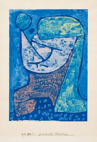 Paul Klee — Gezeichnetes Mädchen — Galerie Kornfeld