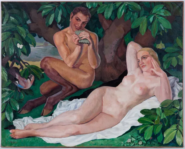Paul Léon Bléger — Faune et jeune femme nue